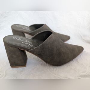 Olive Brown Matisse Mules | Pointed Toe Slip-On Heels | Size 8M